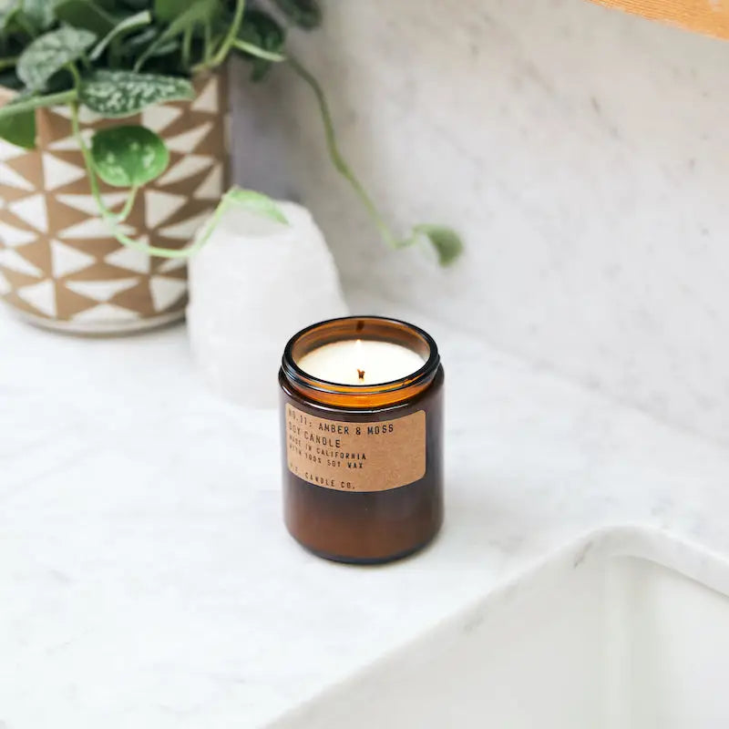 P.F. Candle Co. Amber & Moss Soy Candle