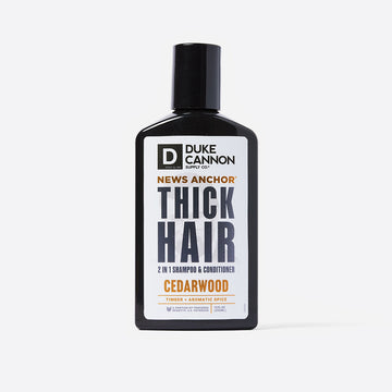 Duke Cannon Supply News Anchor Thick Hair Shampoo and Conditioner - Cedarwood