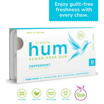 Stevita Hum Sugar-Free Gum - Peppermint