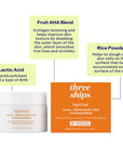 Three Ships: Superfruit Lactic + Multifruit 8% Aha Exfoliating Mask