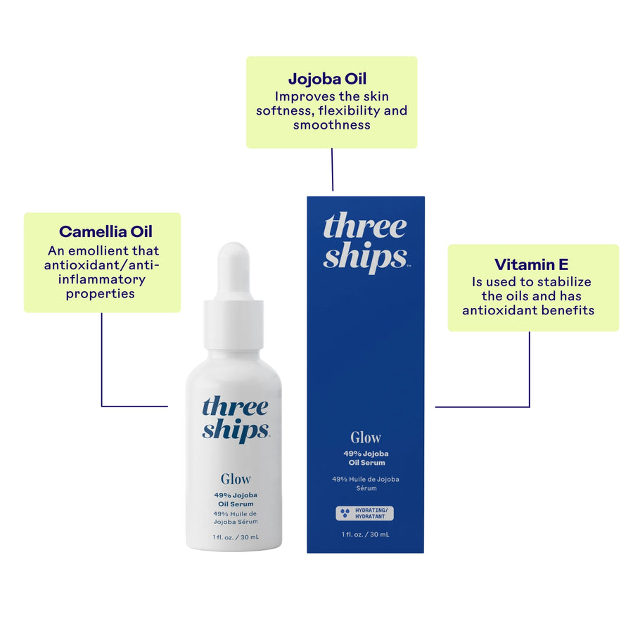 Three Ships: Glow 49% Jojoba Oil Serum