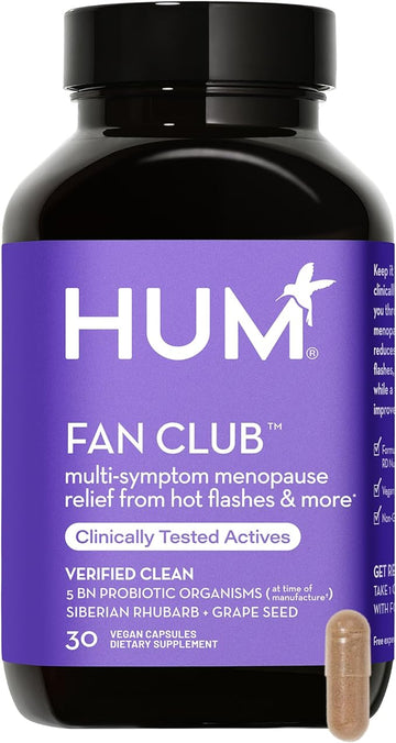 HUM Fan Club - Menopause Probiotic Supplement with Siberian Rhubarb