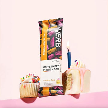 Verb Caffeinated Protein Bar - Birthday Cake