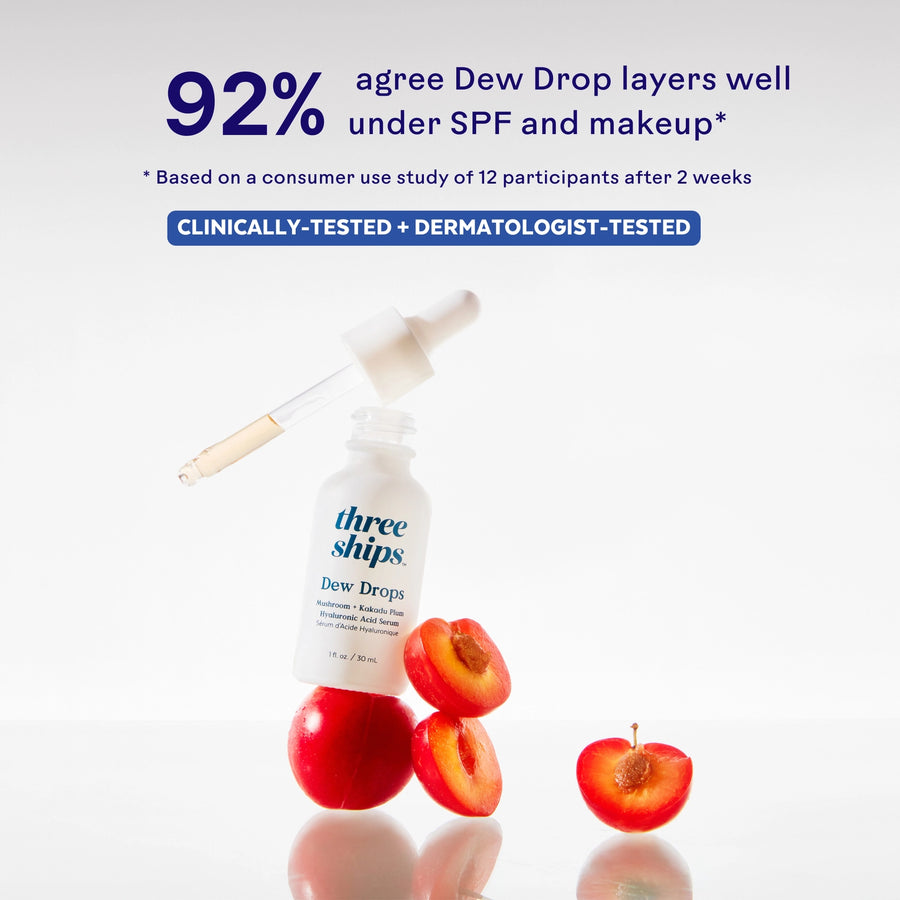 Three Ships: Dew Drops Mushroom + Kakadu Plum Hyaluronic Serum