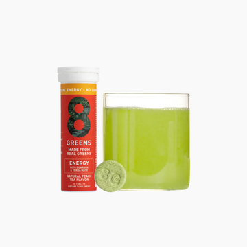 8Greens: Super Greens Energy Tablet - Peach Tea