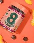 8Greens Daily Greens Vegan Gummies Dietary Supplement - Peach