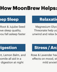 MoonBrew Nighttime Super Food Herbal Supplement for Sleep