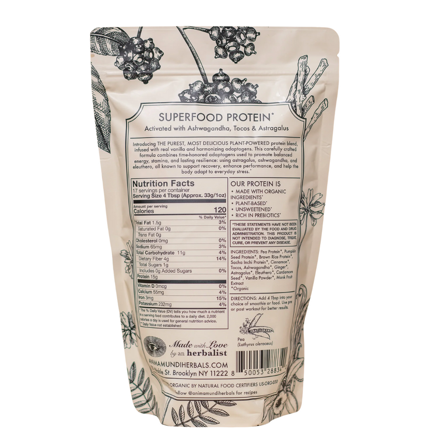 Anima Mundi: Vanilla Chai Protein | Adaptogenic Superfood Powder