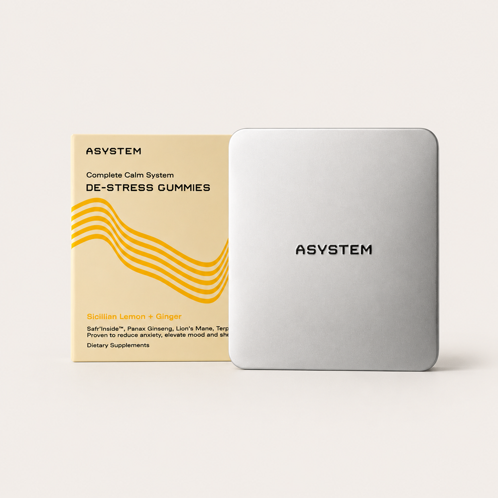 Asystem De-Stress Gummies: Sicilian Lemon + Ginger