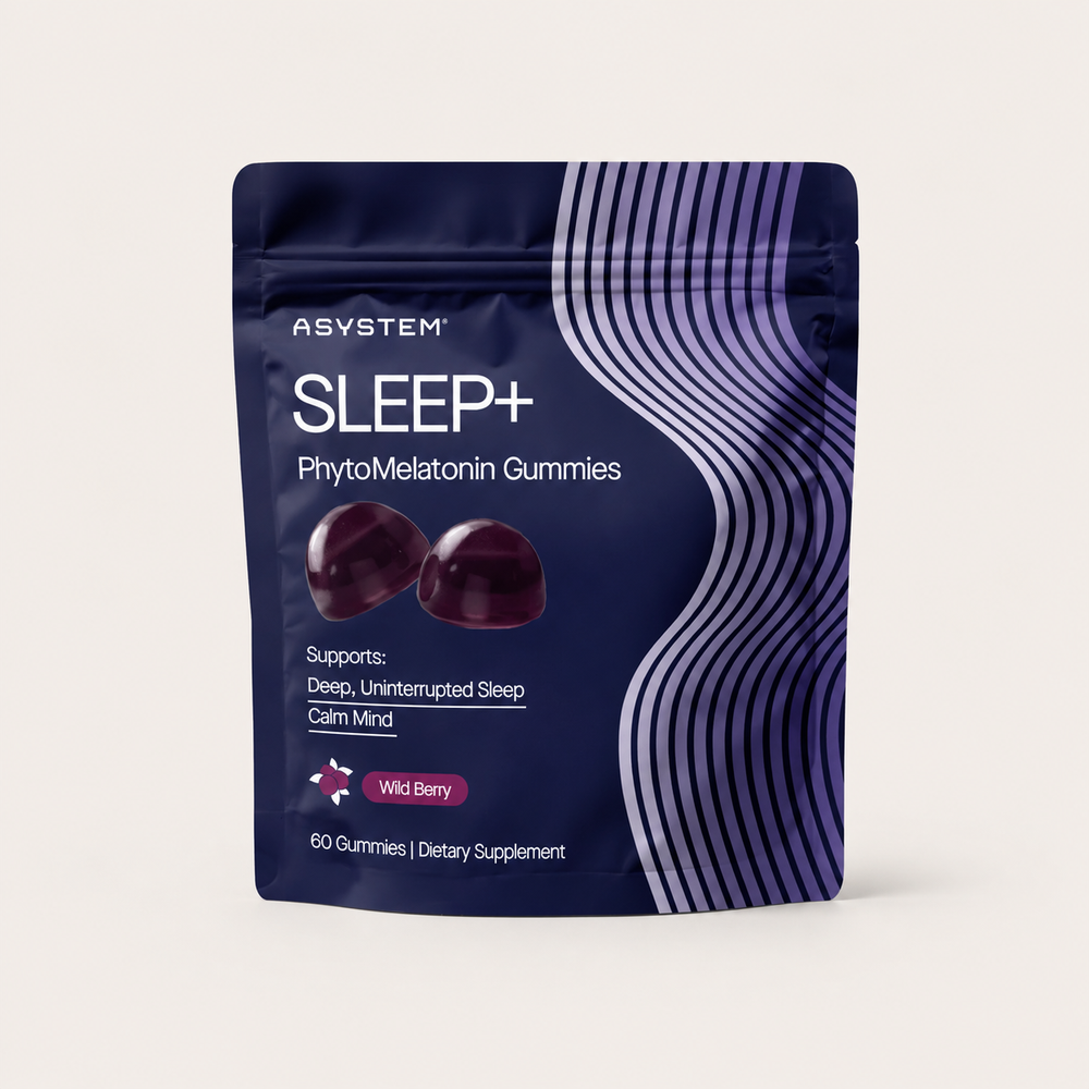 Asystem Melatonin Sleep Gummies: Wild Berry | Fall Asleep Faster