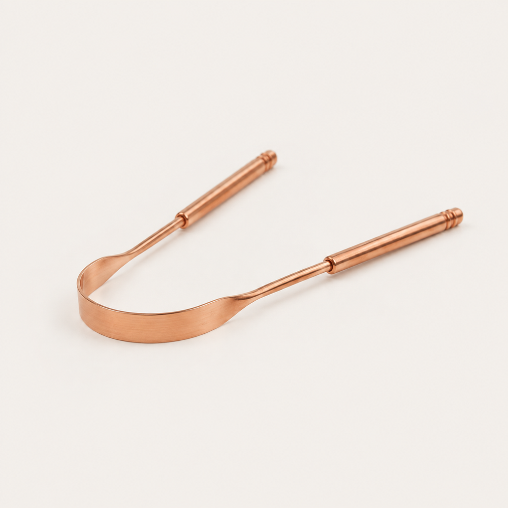 Bamboo Switch: Stainless Steel Tongue Scraper