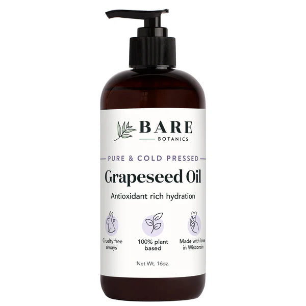 Bare Botanics Cold Pressed Grapeseed Body Oil