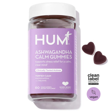 HUM Ashwagandha Calm Gummies - 60 Ct Stress Support Supplement