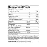 Cymbiotika Liposomal Magnesium Complex supplement facts label showing Magnesium 90mg, GIVOMAG Magnesium Glycerophosphate 650mg, Magnesium Taurate 200mg, Magnesium Bisglycinate 150mg per 10mL serving