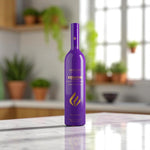 DUOLIFE Keratin Hair Complex bottle displayed on a clean kitchen counter with natural lighting