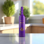 DUOLIFE Keratin Hair Complex bottle placed on a clean kitchen counter with bright natural light