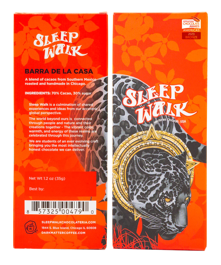 Dark Matter Coffee: Sleep Walk Chocolate Barra De La Casa