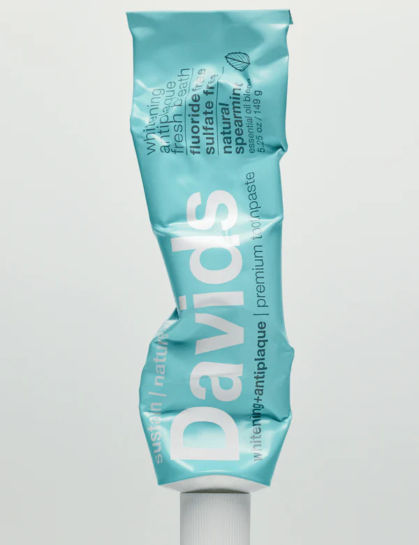 Davids Natural Toothpaste: Davids premium toothpaste  /  spearmint