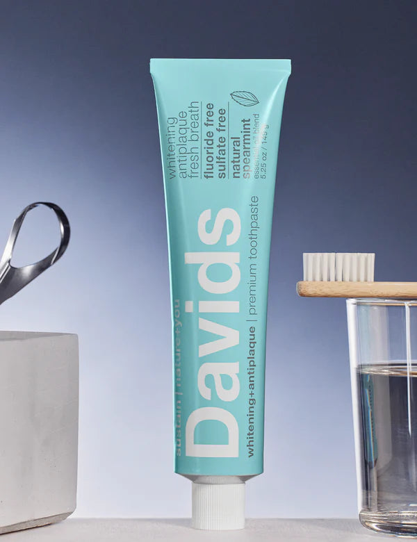 Davids Natural Toothpaste: Davids premium toothpaste  /  spearmint