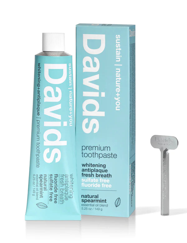 Davids Natural Toothpaste: Davids premium toothpaste  /  spearmint