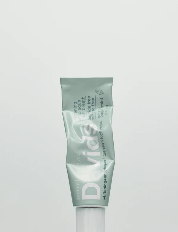 Davids Natural Toothpaste: Davids travel size premium toothpaste  /  peppermint