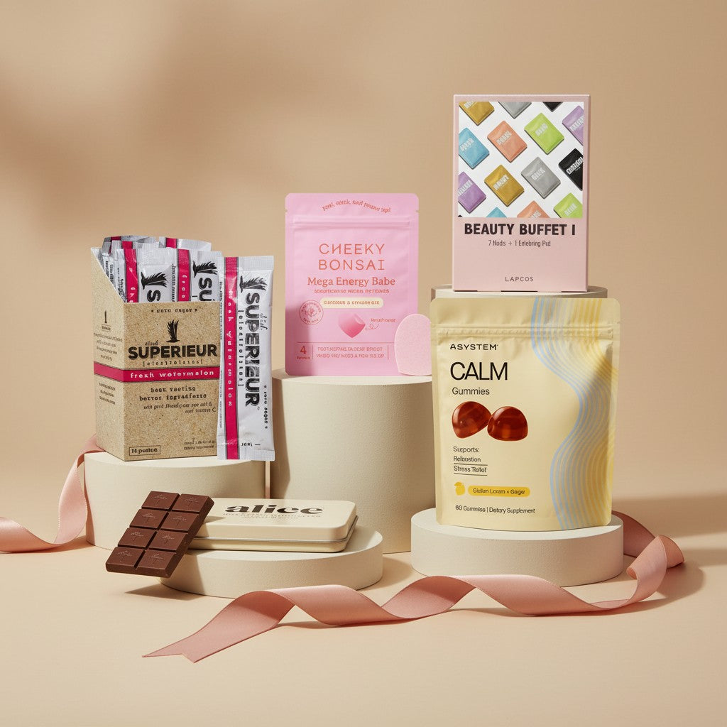 a styled arrangement of products