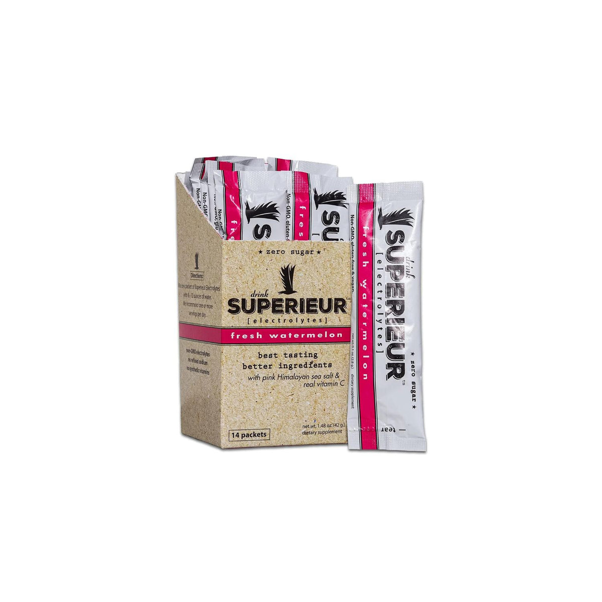 Drink Superieur Electrolytes Fresh Watermelon 14 Pacekts