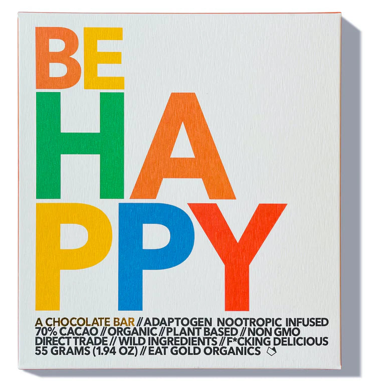 Eat Gold Organics - BE HAPPY Chocolate Bar