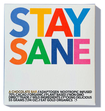 Eat Gold Organics - STAY SANE Chocolate Bar