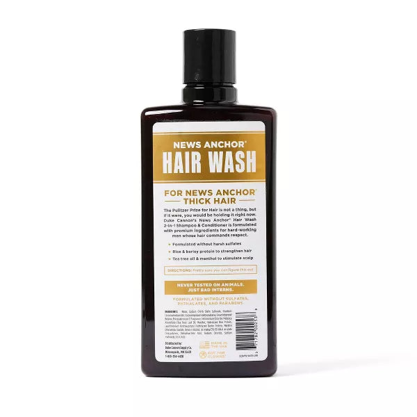 News Anchor Hair Wash - 2 in 1 Shampoo and Conditioner - Sawtooth