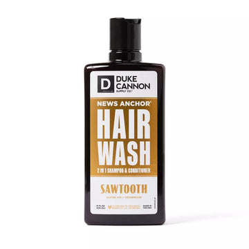 Duke Cannon Supply -  News Anchor Hair Wash - 2 in 1 Shampoo and Conditioner - Sawtooth