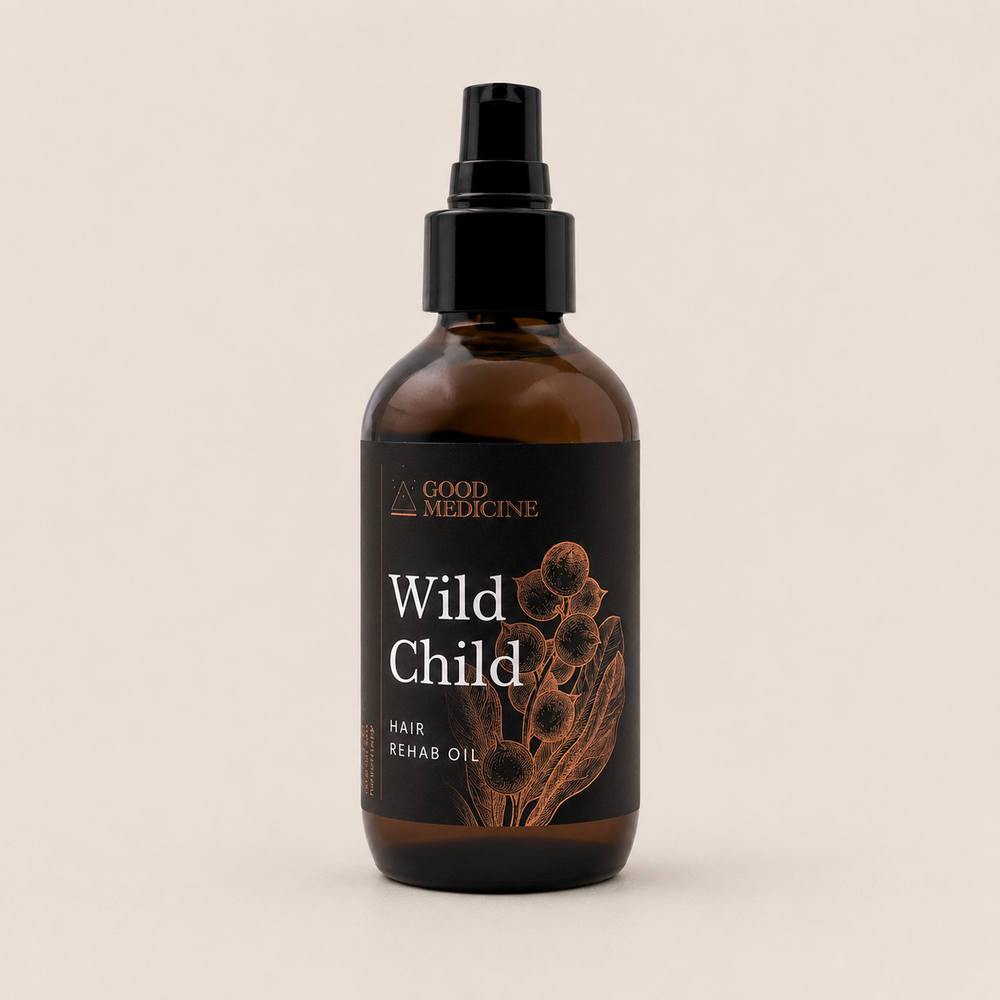 Good Medicine Beauty Lab: Wild Child Hair Rehab Oil 4oz