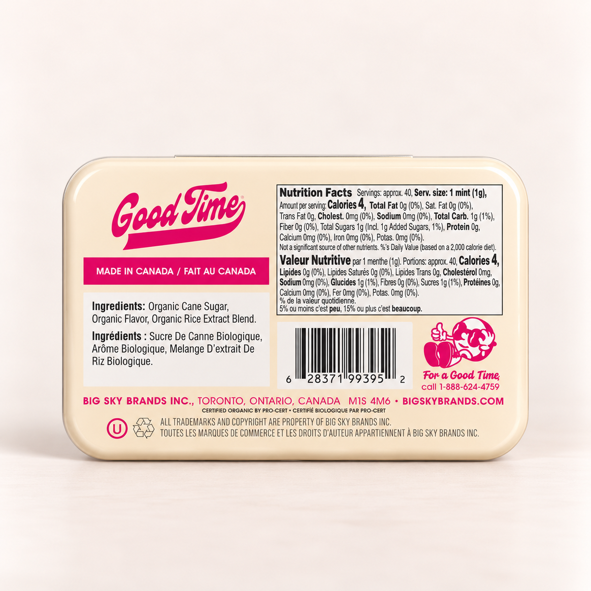 Good Time Natural Mints - Cotton Candy 1.41 oz