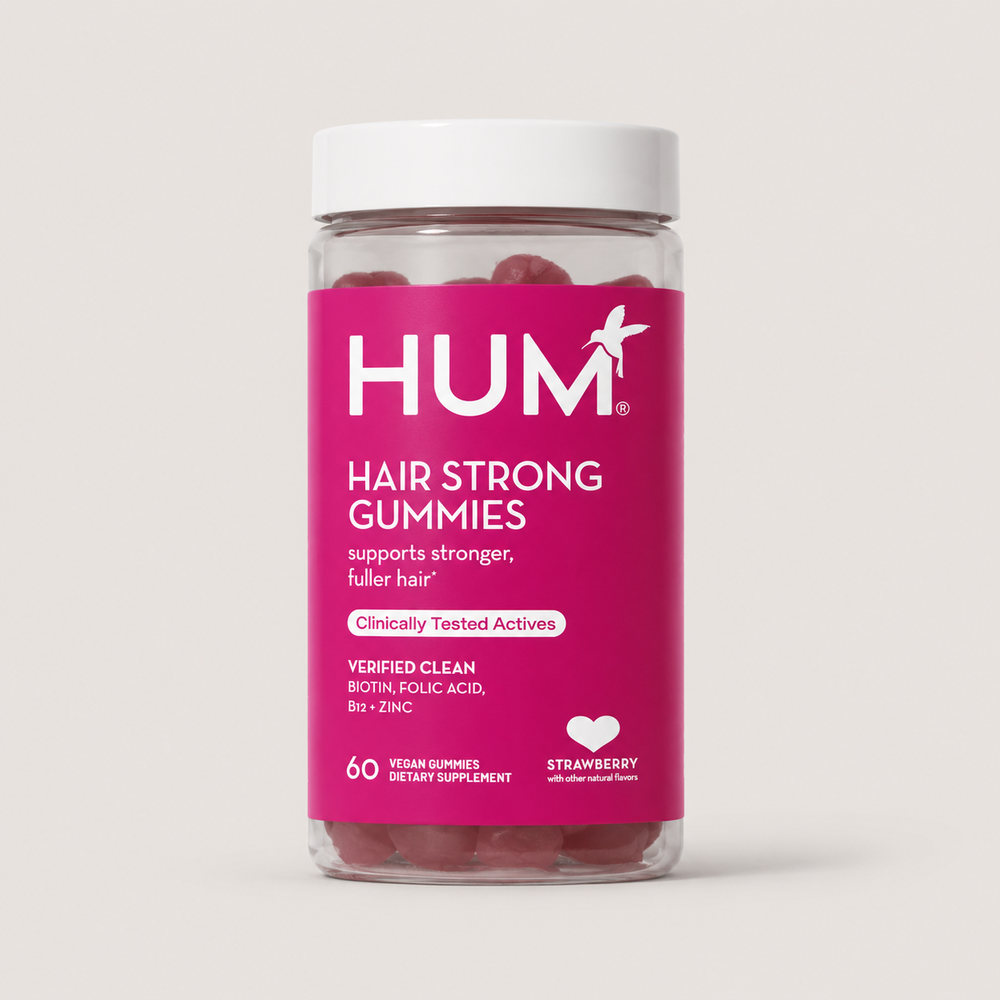 HUM Hair Strong Gummies - 60 Ct Hair Support Supplement