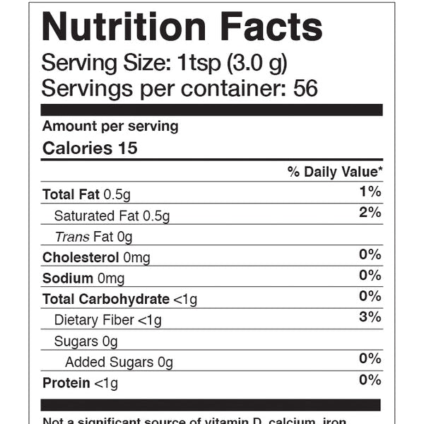 Heirloom Cacao Nutritional Facts