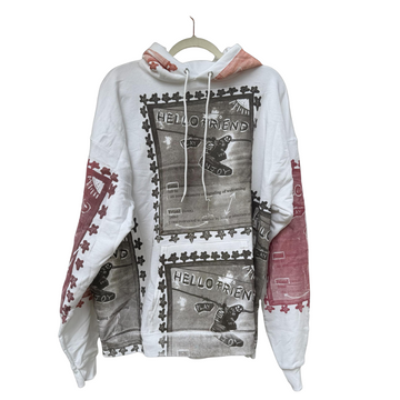 Snow Milk Hoodies: Hello Friend (Kids M)