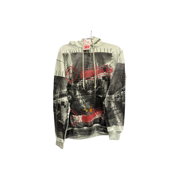 Snow Milk Hoodies: Hello Friend Beige & Black (S)