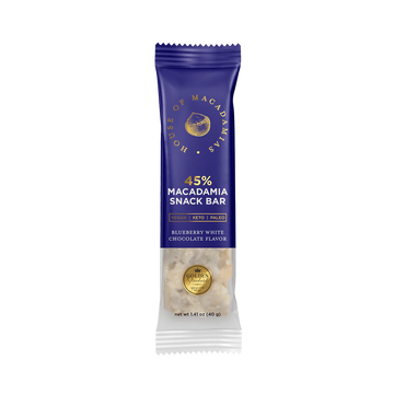 House of Macadamias: Blueberry White Chocolate Macadamia Snack Bar