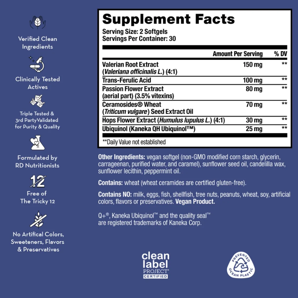 Hum Mighty Night Supplement Facts