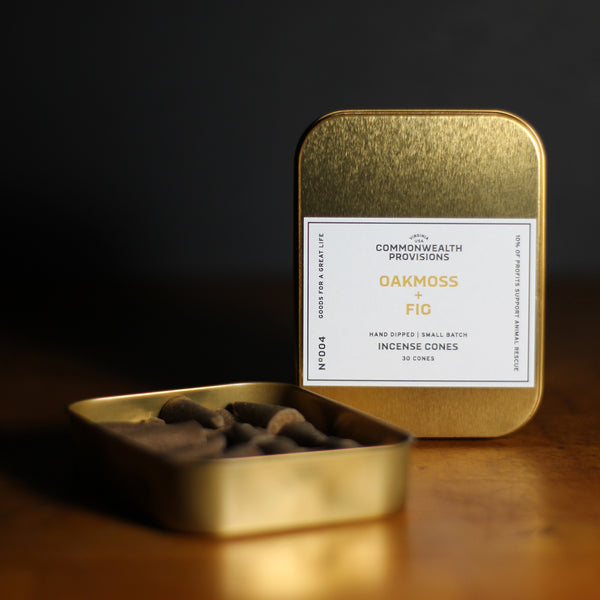 Commonwealth Provisions - Incense Cones - Oakmoss + Fig