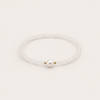 Karma And Luck Utmost Clarity - Crystal Quartz April Birthstone with Pearl Bracelet