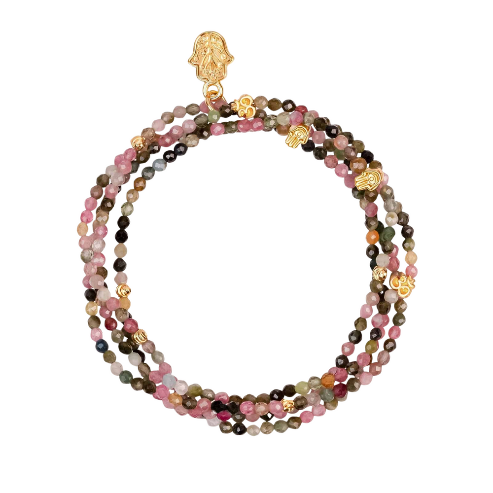 Karma & Luck - Peace and Protection - Tourmaline Wrap Bracelet