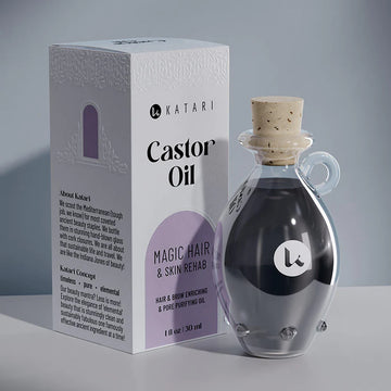 Katari Beauty - Black Castor Hair & Brow Oil 100% Cold-Pressed Oil
