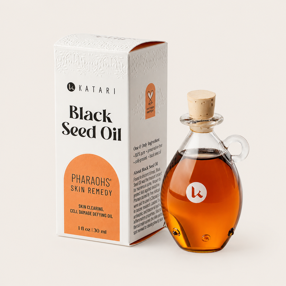 Katari Beauty- Black Seed Anti-Acne Skin Healing 100% Pure Cold-Pressed Oil