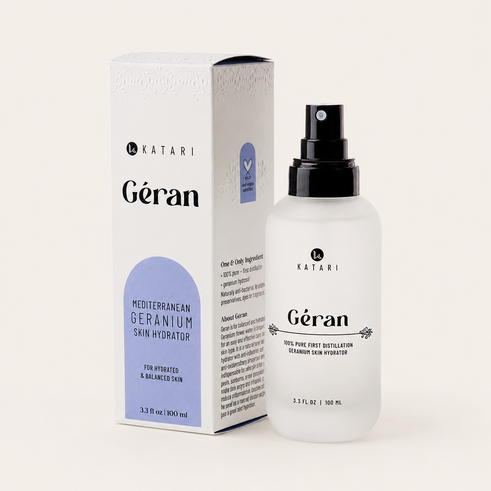 Katari Beauty - Geran - Geranium Hydrating Mist | 100% Pure Vapor Distilled Hydrosol