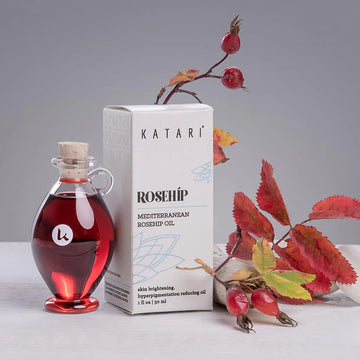 Katari Beauty- Rosehip Oil Vitamin A and C (retinol alternative) 100% pure30 ml amphora w/cork
