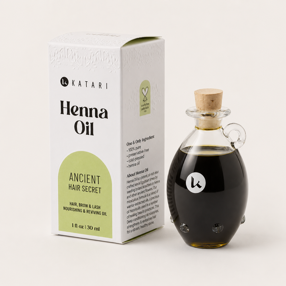 Katari Beauty - Henna Oil for Healthy Brows, Lashes & Hair | 100% pure oil