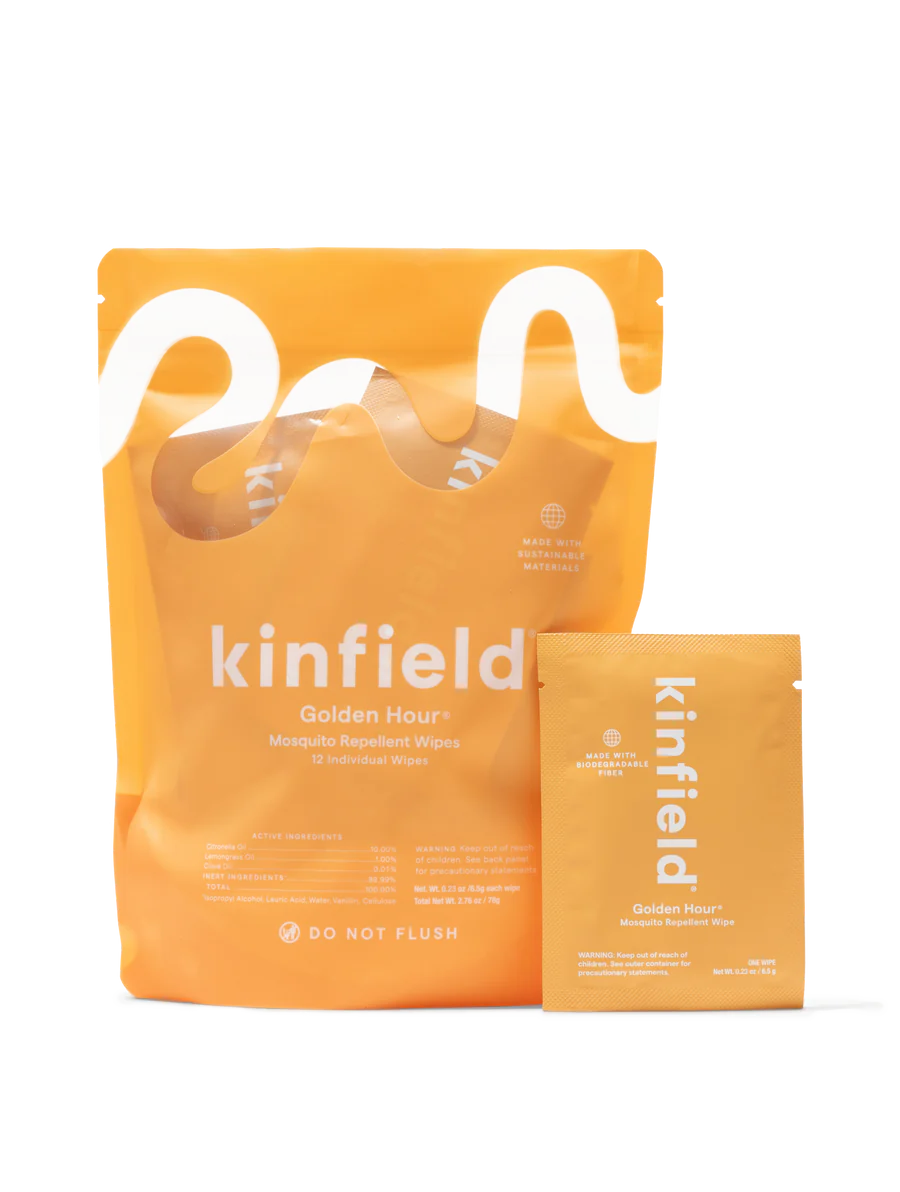 Kinfield: Golden Hour Wipes - Mosquito Repellent