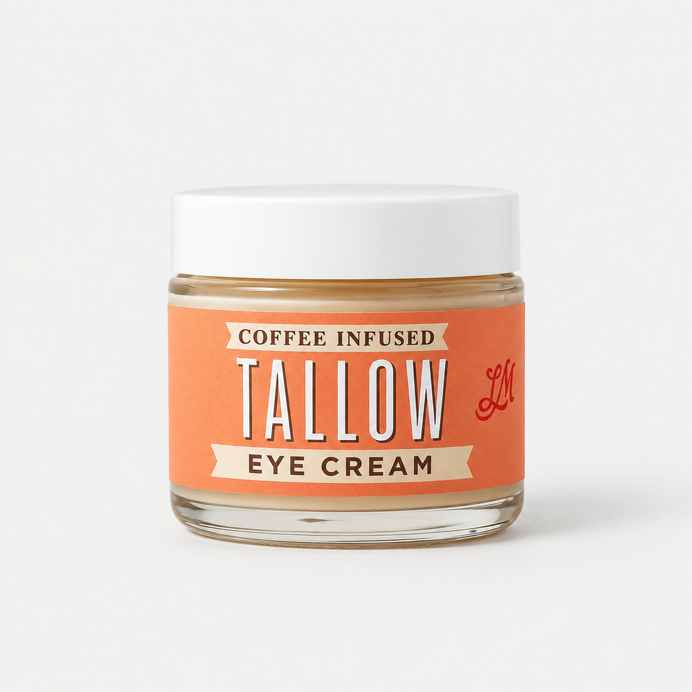 Lady May Tallow: Coffee-Infused Tallow Eye Cream 2oz