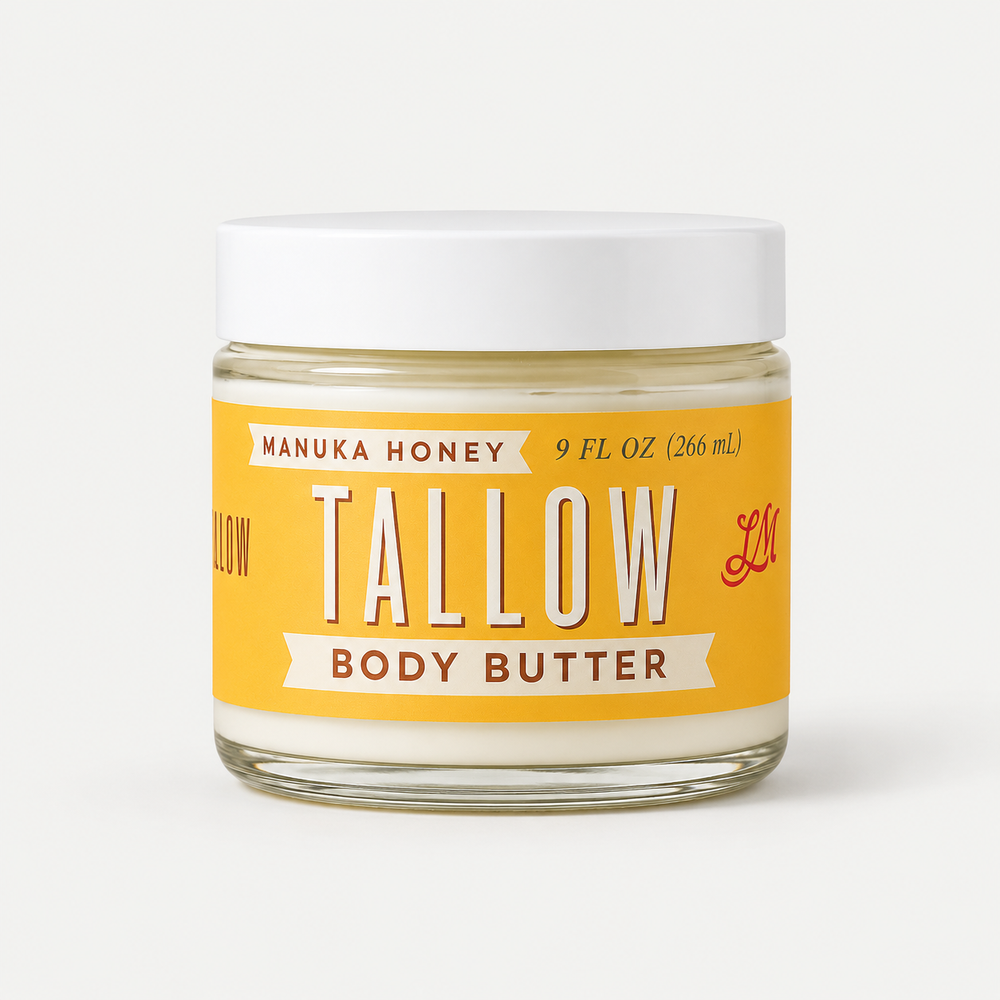 Manuka Honey + Rosehip Tallow Body Butter 2oz